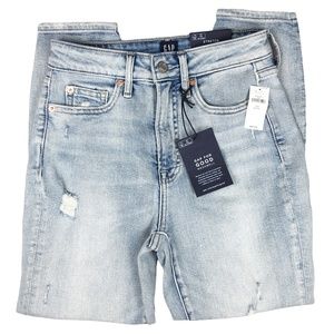 Gap Sky High Curvy True Skinny Ankle Jean Destructed 0/25 Petite